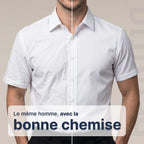 Chemise Ajustée à Manches Courtes
