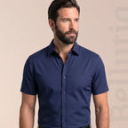 Chemise Ajustée à Manches Courtes